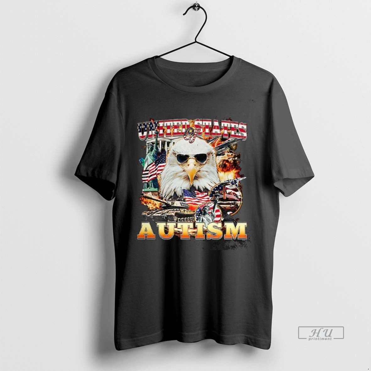 Trending United States Of Autism Symbol Of America Flag Tee Shirt Sweater