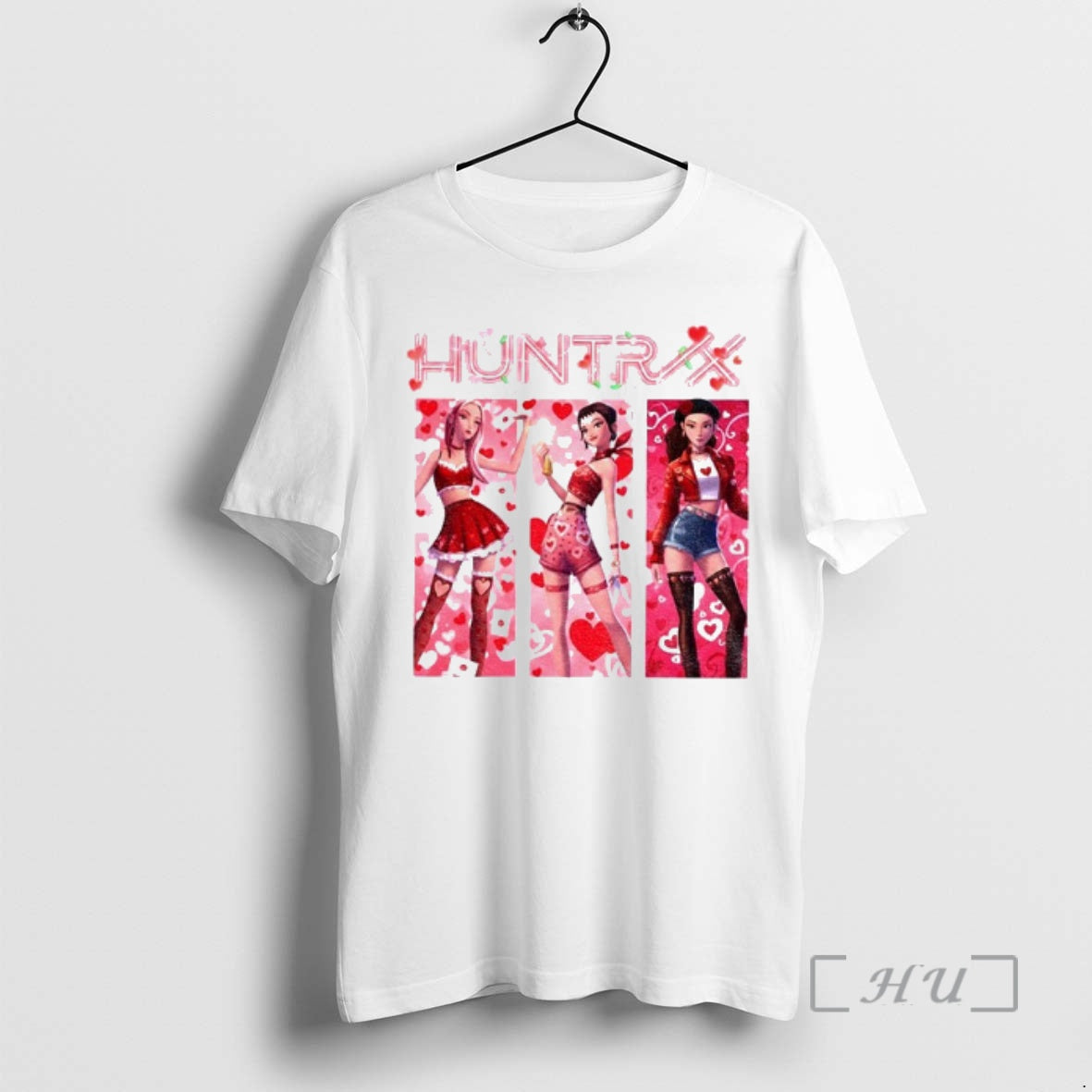 Trending Valentine Demon Hunters Huntrix Kpop Anime Girl T-Shirts, Hoodie, Sweatshirt | CoreVibeTees.com