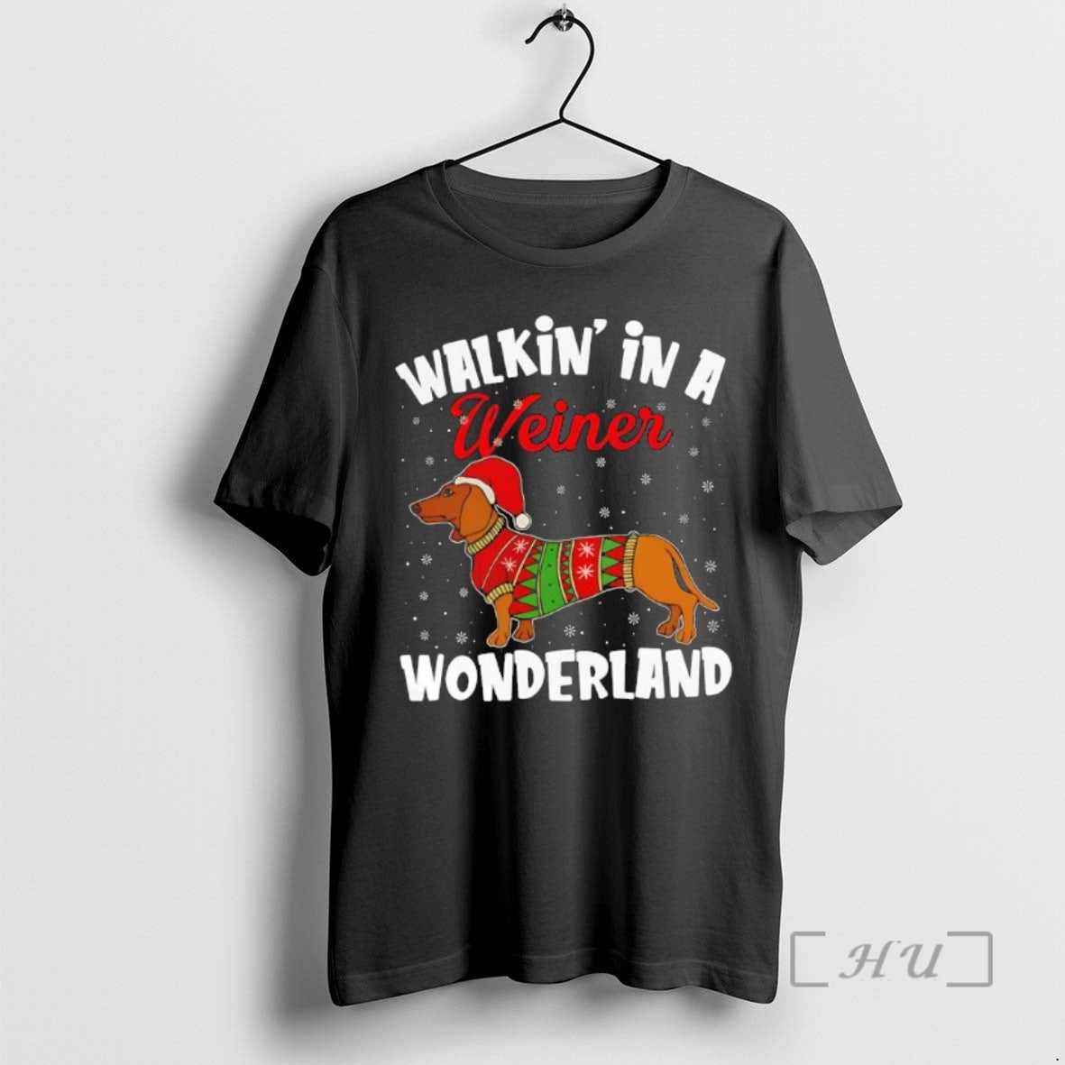 Trending Walkin In A Wiener Wonderland Christmas Black T-Shirts, Hoodie, Sweatshirt | CoreVibeTees.com