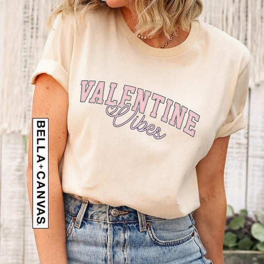 Trendy Valentine Vibes Shirt, Gift for Valentine's Day, Valentines Day T-Shirt, Gift For Wife, Valentines Gift for Her, Valentine Vibes  Hoodie and Sweater; T-shirt Cotton Polyester