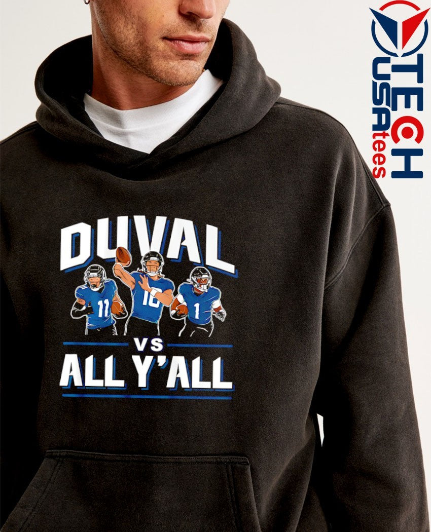 Trevor Lawrence Travis Etienne and Parker Washington Duval vs. All Y’all shirt