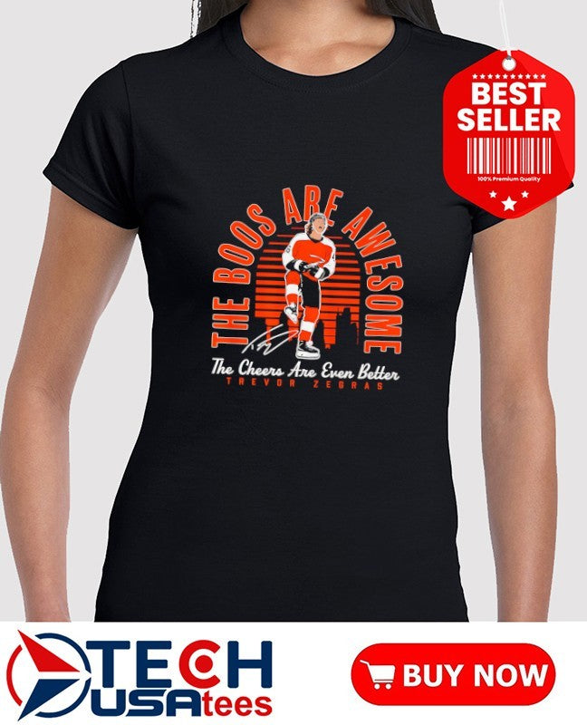 Trevor Zegras Anaheim Ducks The Boos are awesome The Cheers are even better signature shirt