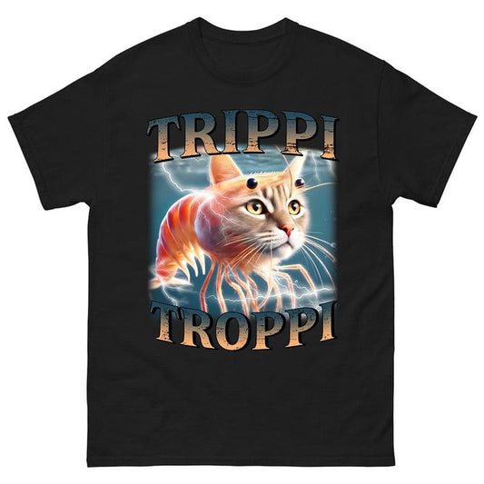 Trippi Troppi Funny Brain Rot T-shirt, Meme Shirt, Trending Tee, funny summer t-shirts