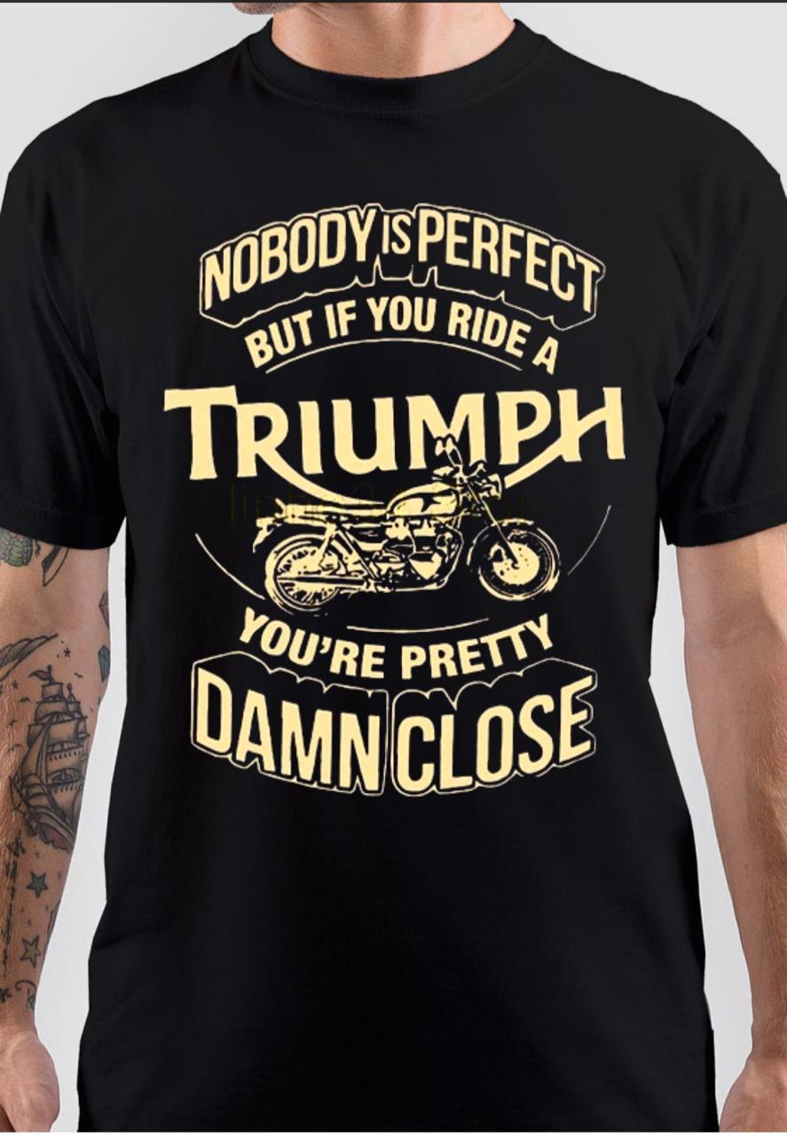 Triumph Black T-Shirt Hoodie, Sweatshirt | CoreVibeTees.com