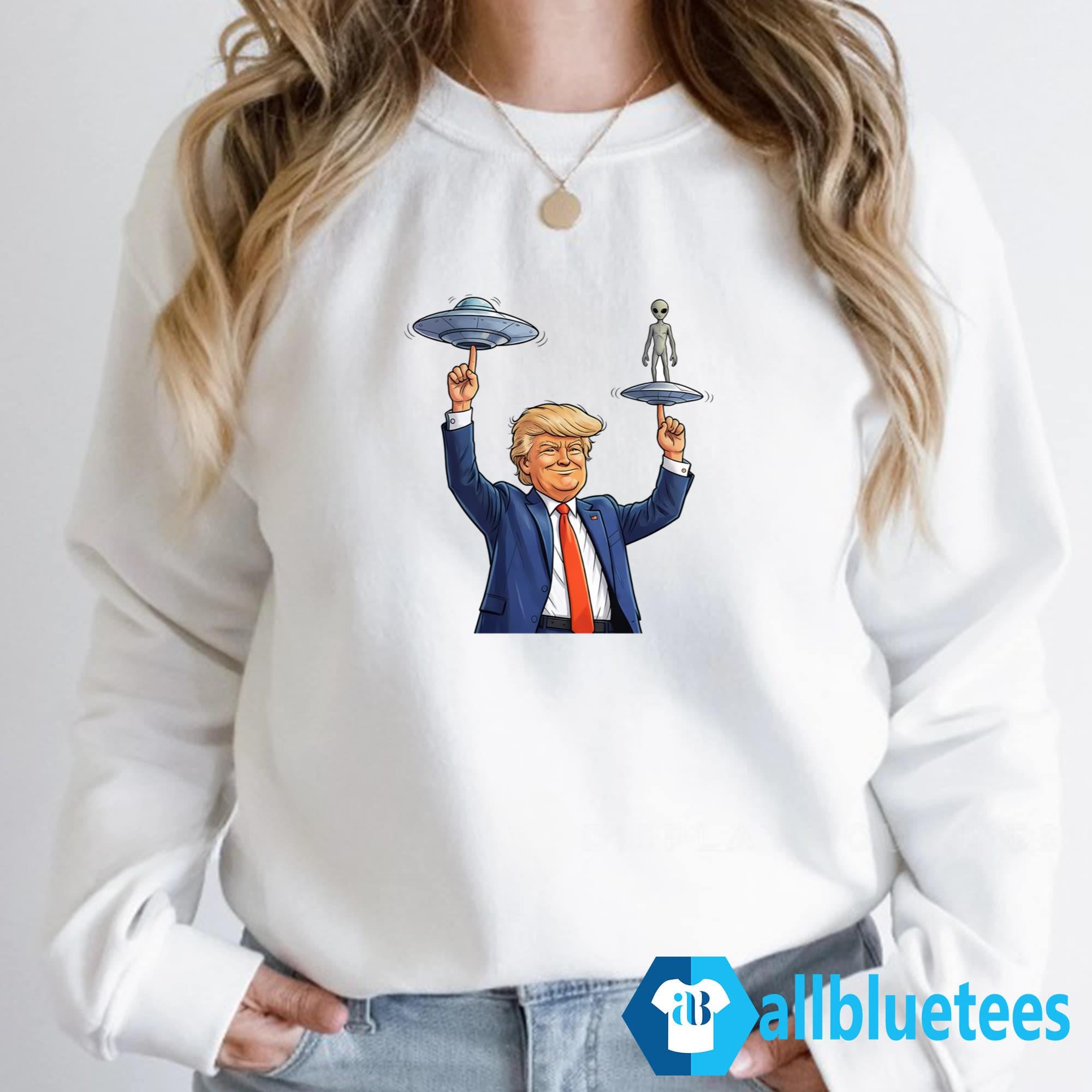 Trump Alien UFO Balancing Shirt