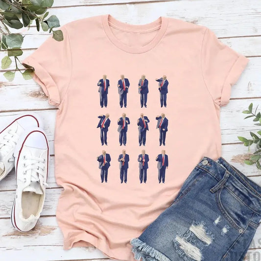 Trump Dance Shirt Funny Trump Gift Save America Tshirt POTUS 45 Dance Tshirt Free Trump Shirt Republican Shirt Voting Shirt For Him Menswear Top