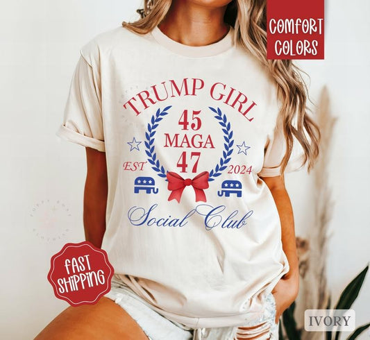 Trump Girl Shirt, Trump for President 2024, Womens Trump Shirt, President Shirt 2024 Trump, Funny Election Shirt,