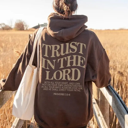 Trust in the Lord Christian Hoodie Jesus Hoodie Jesus Apparel Christian Sweatshirt Aesthetic Hoodie Aesthetic Clothing Trendy  T-shirt, sweater and Hoodie