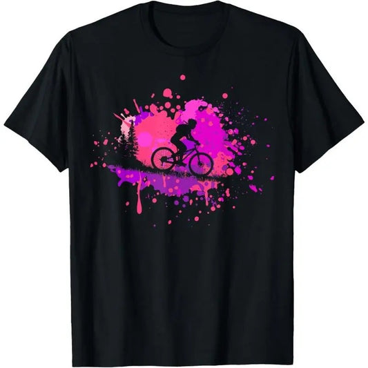 Tshirt for Mountain Biker | Girls Retro Mountain Bike T-Shirt Made in USA
