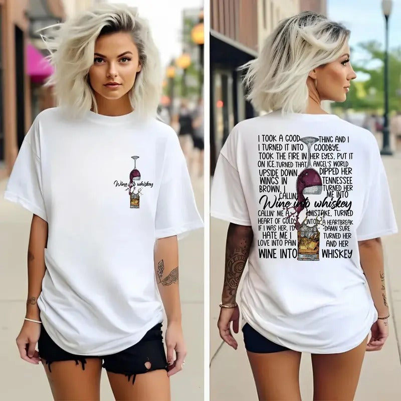 Tuckeer Wetm0re Inspired 2 Sides Tee, Country Music Fans Shirt, Concert Outfit, Tour Merch, Unisex Short Sleeve Tee Shirt, Casual Clothing