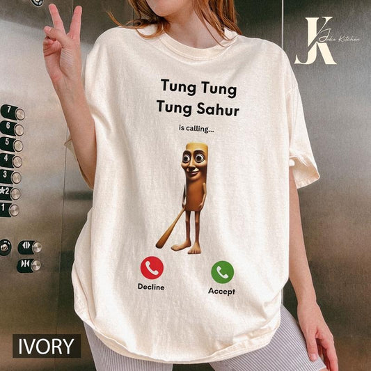 Tung Tung Tung Sahur Funny Baseball Bat Meme T-shirt, Dank Memes Tshirt, Cringe Tee, italian Brainrot, Oddly Specific Tees Top Womenswear