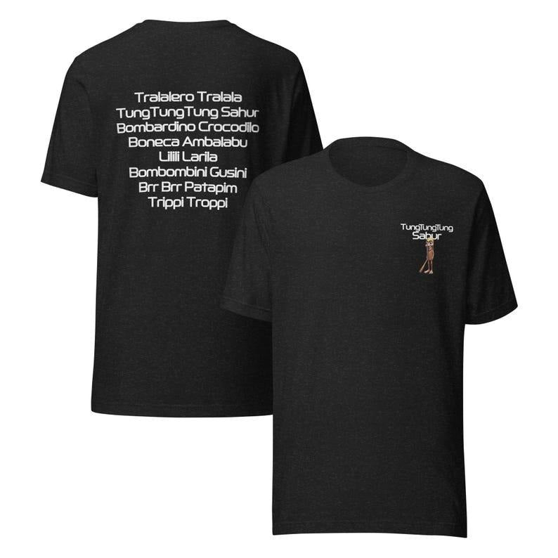 Tung Tung Tung Sahur T-shirt, Funny Baseball Bat Meme T-shirt, Dank Memes Tshirt, Cringe Tee, italian Brainrot, Special gift, Gift for Mom, Menswear Top, women top, Gift For menswear