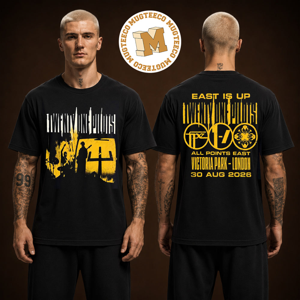 Twenty One Pilots London 2026 At Victoria Park East Is Up Merch Tee Two Sided Unisex T Shirt
