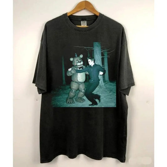Twilight Vintage Tee, Edward Dances With Freddy T-Shirt, Movie Graphic Tee, Unisex Meme Cringe Funny Dumb Shirts, Menswear Womenswear Streetwear LNN