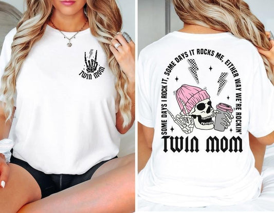 Twin Mom Shirt, Funny Twin Mom Shirt for Mother's Day Gift, Twin Mama T-Shirt, Mom of Two, Twins Shirt, Gift for Twin Mom, Baby Shower Gift