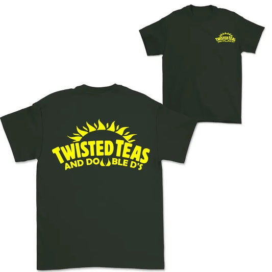 Twisted Teas and Double D's ver2 - 2 Sided - Tshirt Black - For Men - For Women - Free Ship