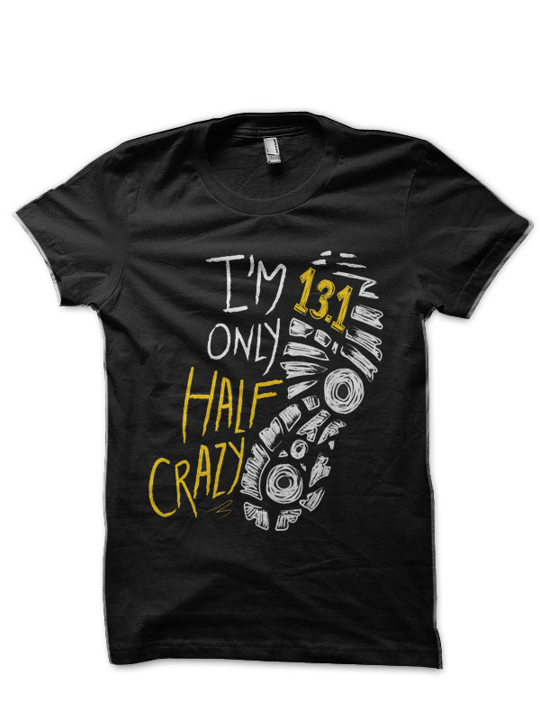 Half Marathon Runner Running 13.1 Only Half Crazy T-Shirt Hoodie, Sweatshirt | CoreVibeTees.com