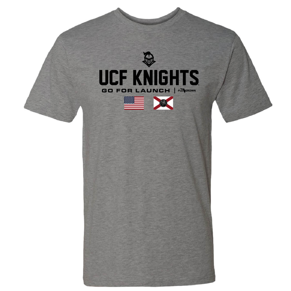UCF Knights Go For Launch Gray Tee Hoodie, Sweatshirt | CoreVibeTees.com (Image 1)