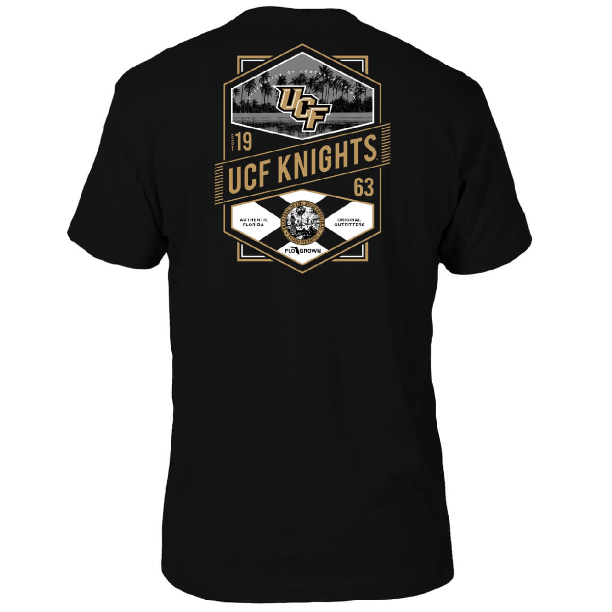 UCF Knights Double Diamond Crest Tee Hoodie, Sweatshirt | CoreVibeTees.com (Image 1)