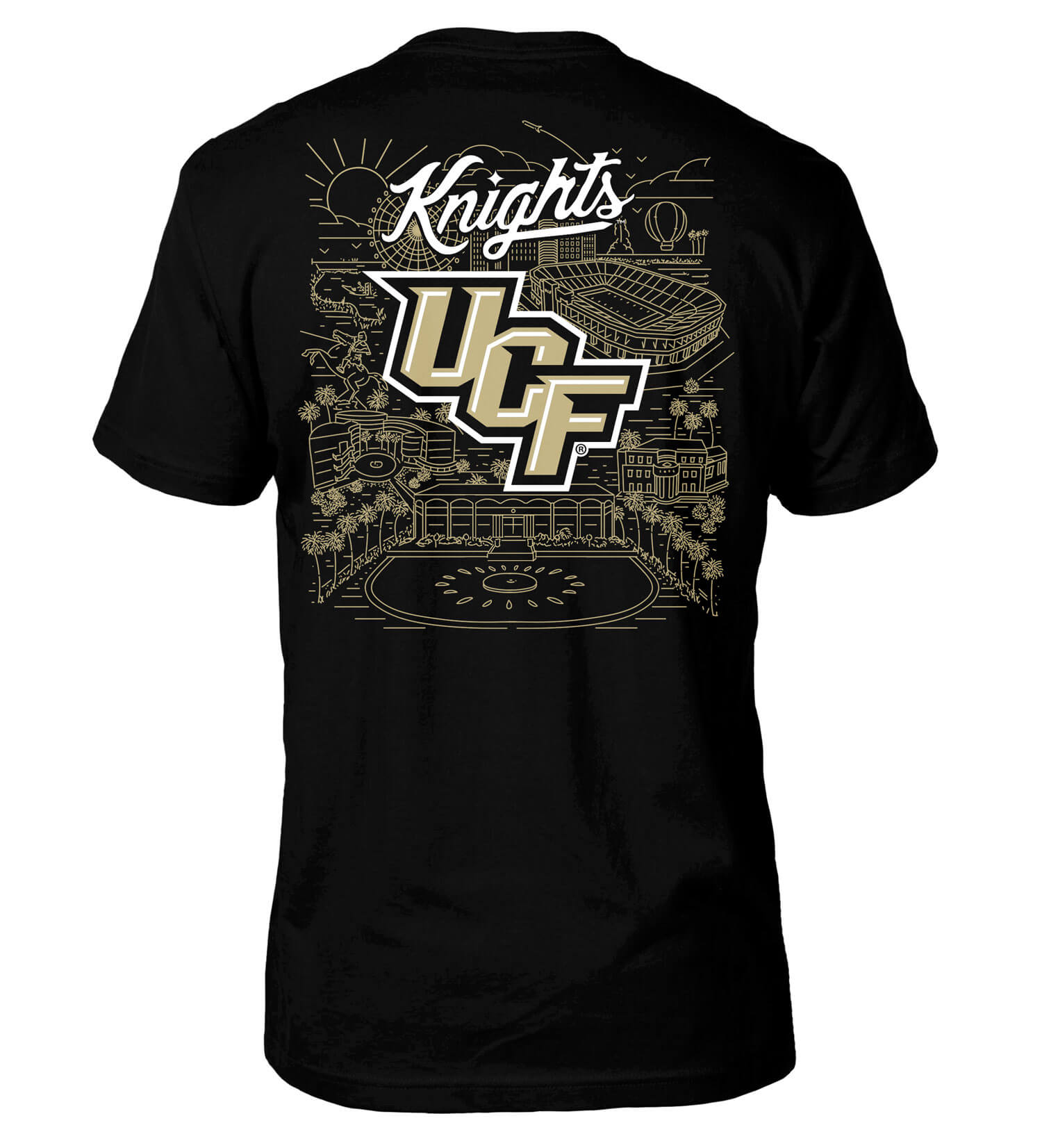 UCF Knights City Lines Tee Hoodie, Sweatshirt | CoreVibeTees.com (Image 1)