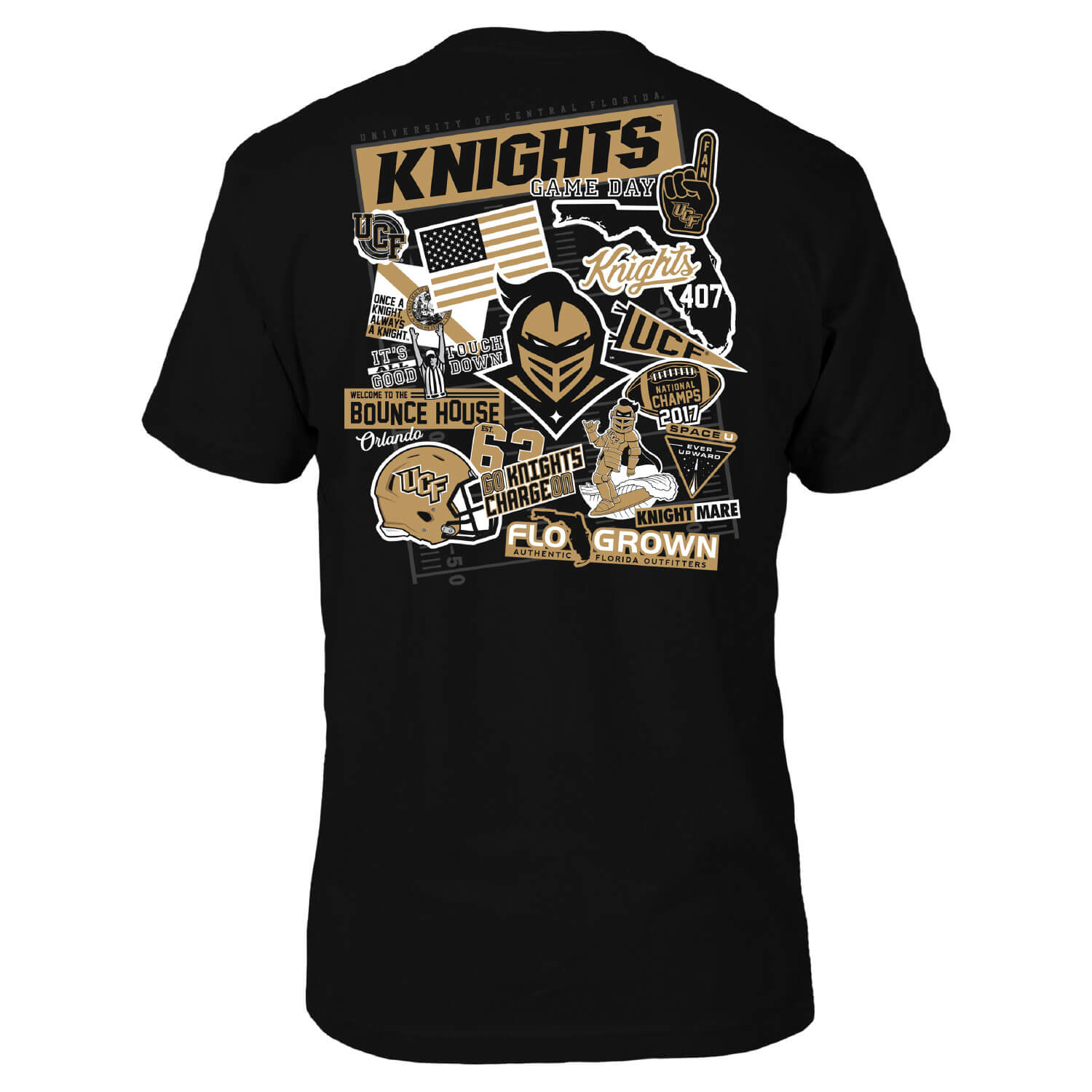 UCF Knights Sticker Tee Hoodie, Sweatshirt | CoreVibeTees.com (Image 1)