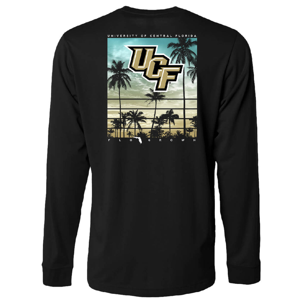 UCF Knights Sunset Poster Long Sleeve Tee Hoodie, Sweatshirt | CoreVibeTees.com (Image 1)