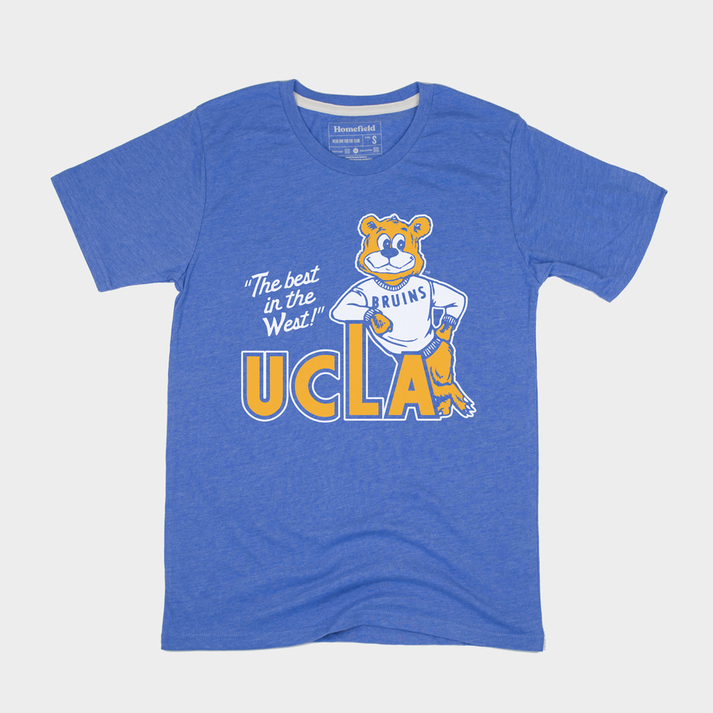 UCLA Retro Joe Bruin Women's Tee Hoodie, Sweatshirt | CoreVibeTees.com (Image 1)