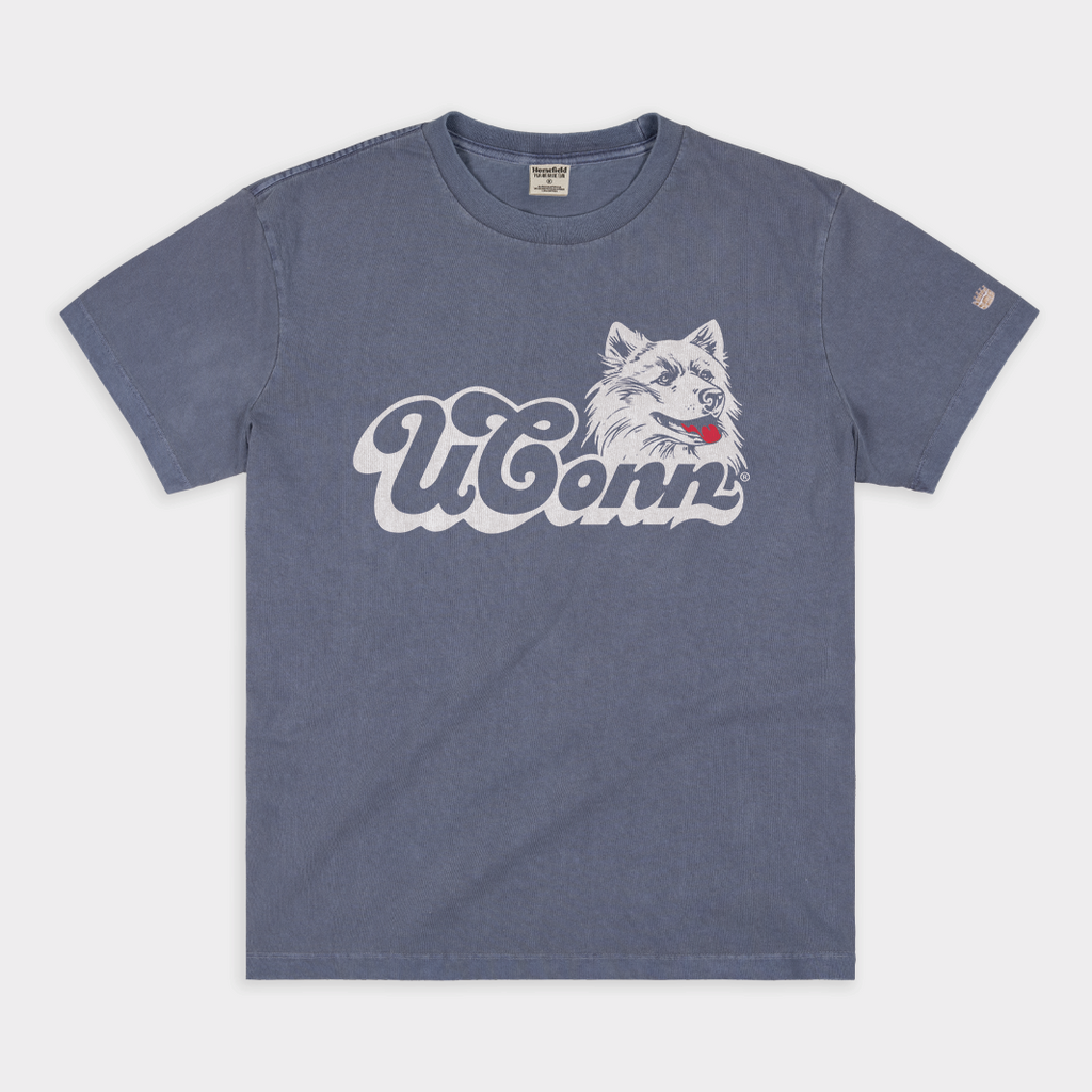 1980s and 1990s UConn Huskies Vintage Heavyweight Tee Style001 Hoodie, Sweatshirt | CoreVibeTees.com (Image 1)