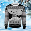 UFO And Cat Ugly Christmas Sweater