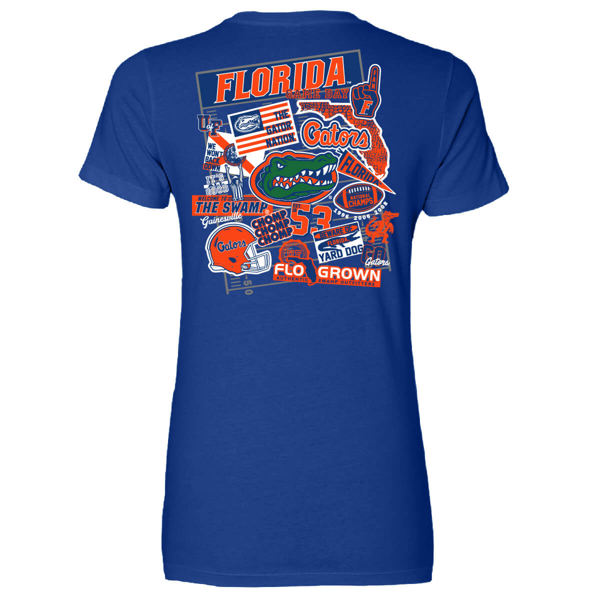 Florida Gators Sticker Women's Tee Hoodie, Sweatshirt | CoreVibeTees.com (Image 1)
