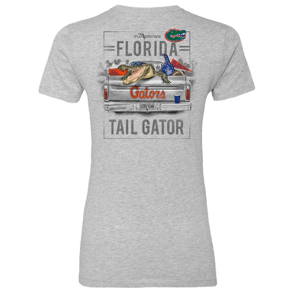 Florida Gators Womens Tail Fitted Gator Tee Hoodie, Sweatshirt | CoreVibeTees.com (Image 1)