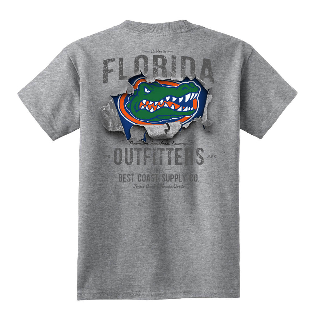 Florida Gators Bursting Logo Youth Tee Hoodie, Sweatshirt | CoreVibeTees.com (Image 1)