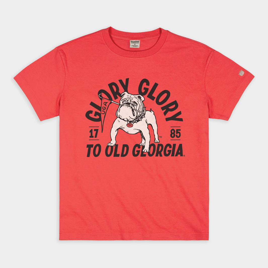 UGA Bulldogs Rally Song Vintage Heavyweight Tee Style001 Hoodie, Sweatshirt | CoreVibeTees.com (Image 1)