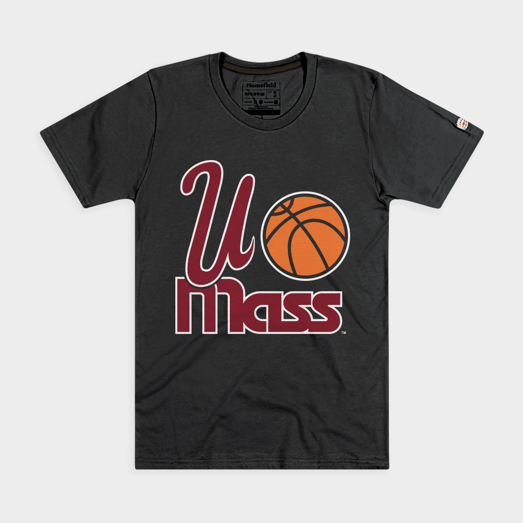 UMass Minutemen Basketball 1990s Logo Tee Hoodie, Sweatshirt | CoreVibeTees.com