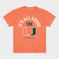 It's All About The U Miami Vintage Heavyweight Tee Style001 Hoodie, Sweatshirt | CoreVibeTees.com (Image 1)