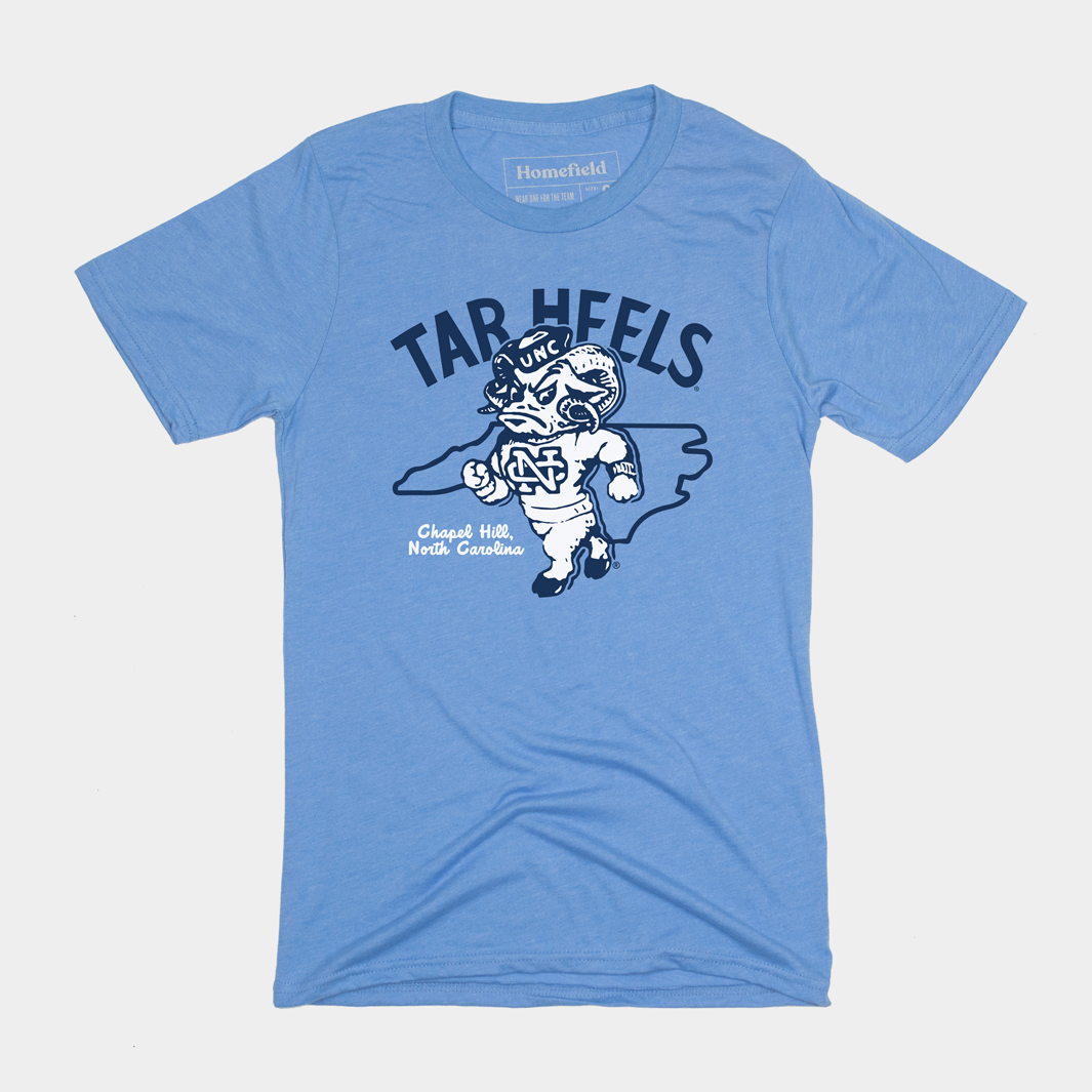Retro Tar Heels Carolina Blue Tee Hoodie, Sweatshirt | CoreVibeTees.com