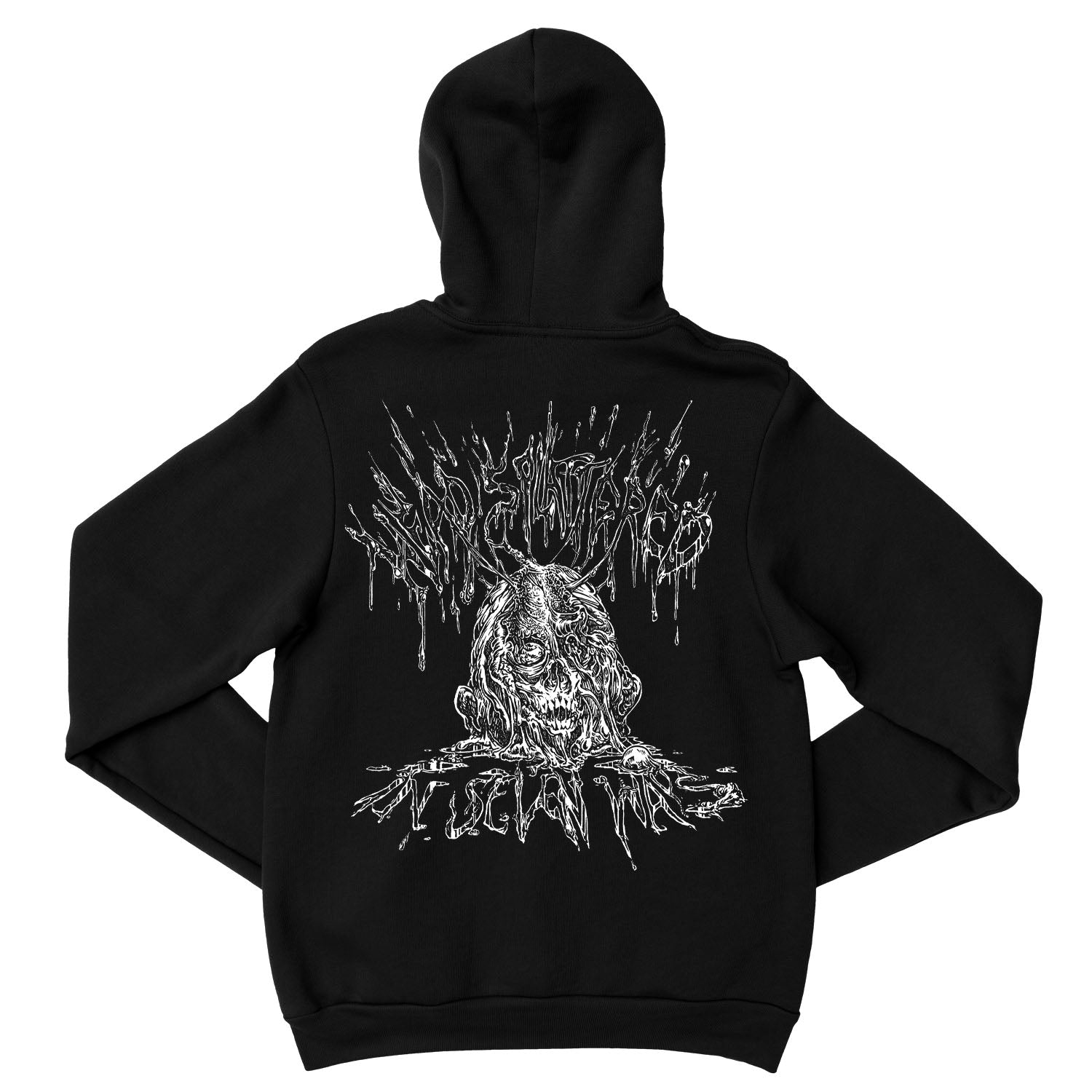 Undeath - Head Splattered In Seven Ways pullover hoodie T-Shirts, Sweatshirt | CoreVibeTees.com (Image 3)
