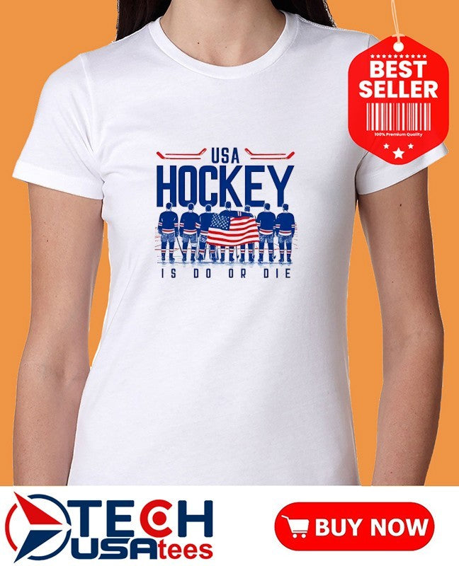 USA Hockey is do or die players flag shirt