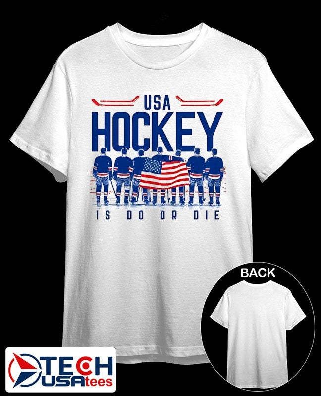 USA Hockey is do or die players flag shirt