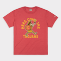 Here Come the Trojans Retro SC Vintage Heavyweight Tee Style001 Hoodie, Sweatshirt | CoreVibeTees.com (Image 1)