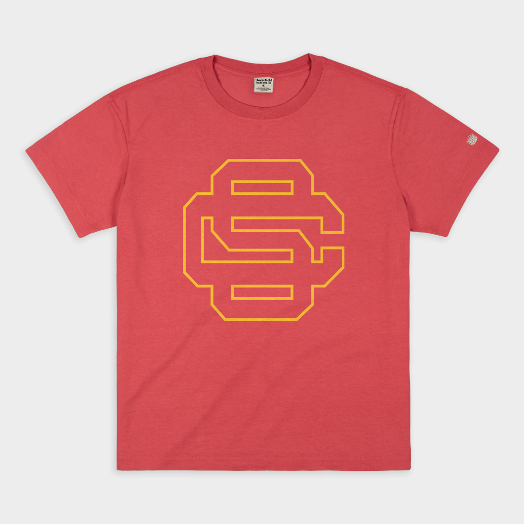 Interlocking SC Trojans Baseball Logo Vintage Heavyweight Tee Style001 Hoodie, Sweatshirt | CoreVibeTees.com (Image 1)