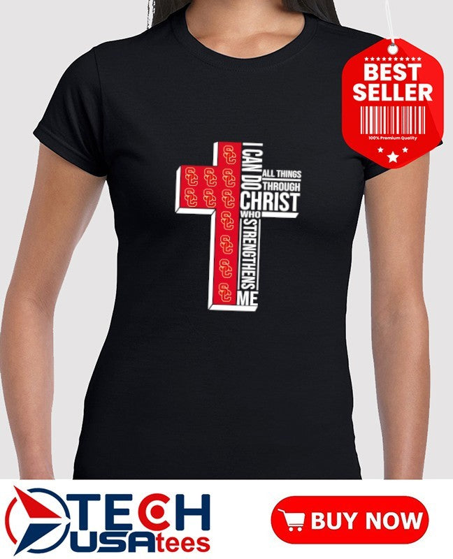 USC Trojans Women’s Basketball cross I can do all things through christ who strengthens me shirt