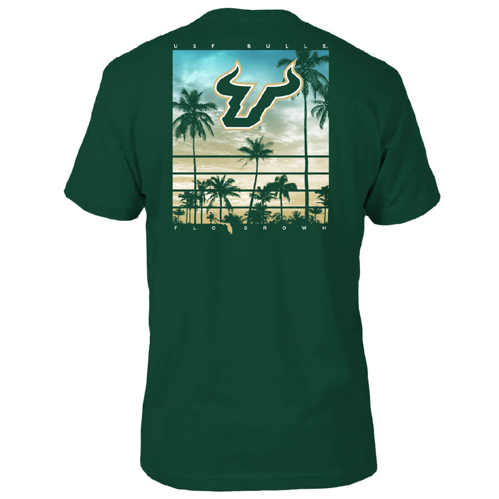 South Florida Bulls Sunset Poster Tee Hoodie, Sweatshirt | CoreVibeTees.com (Image 1)