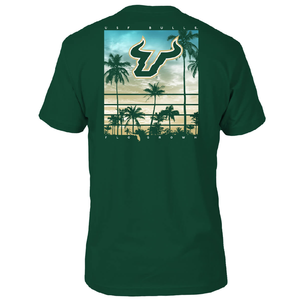 South Florida Bulls Sunset Poster Tee Hoodie, Sweatshirt | CoreVibeTees.com (Image 1)