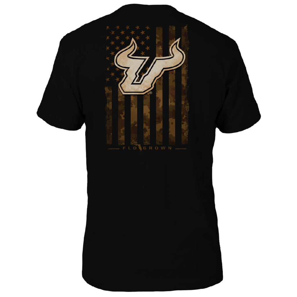 South Florida Bulls US Camo Flag Tee Hoodie, Sweatshirt | CoreVibeTees.com (Image 1)