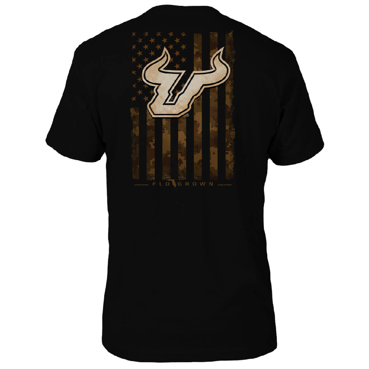 South Florida Bulls US Camo Flag Tee Hoodie, Sweatshirt | CoreVibeTees.com (Image 1)
