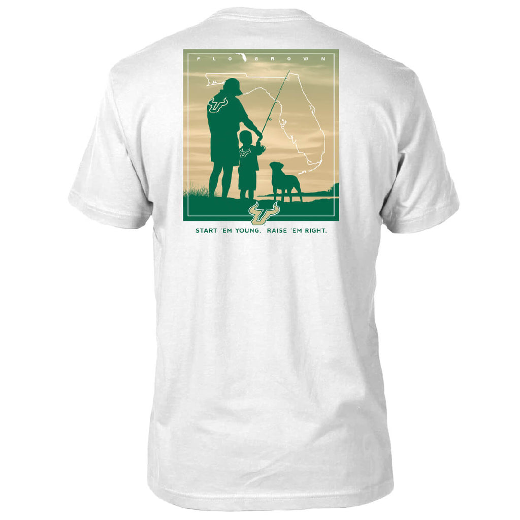 South Florida Bulls Raise Em Right Tee Hoodie, Sweatshirt | CoreVibeTees.com (Image 1)