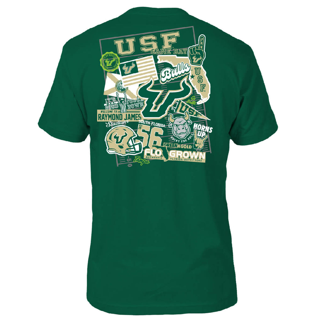 South Florida Bulls Sticker Tee Hoodie, Sweatshirt | CoreVibeTees.com (Image 1)