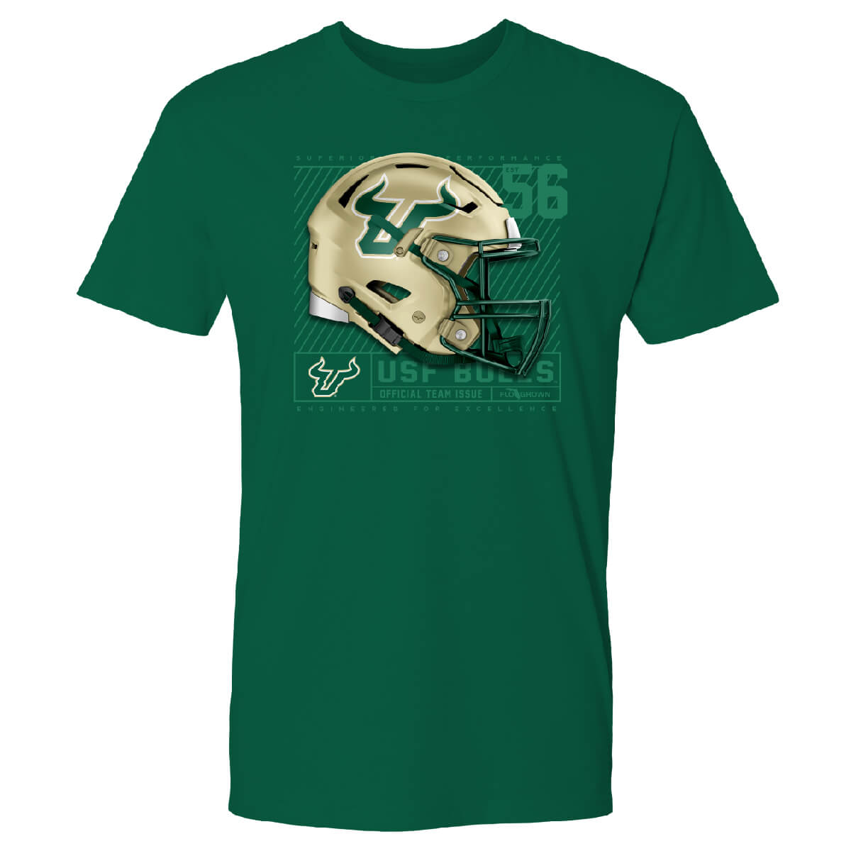 South Florida Bulls Team Helmet Tee Hoodie, Sweatshirt | CoreVibeTees.com