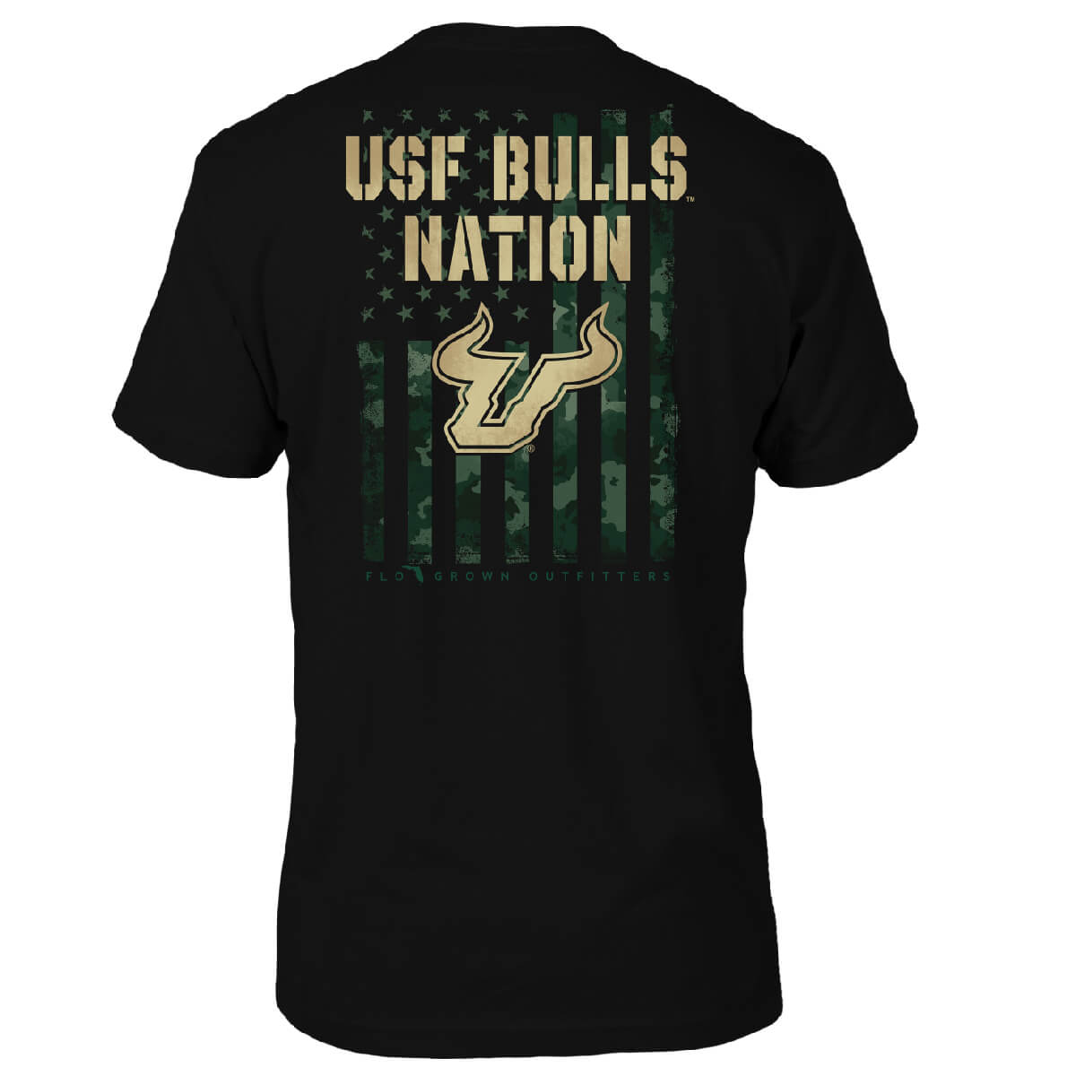 South Florida Bulls Team Camo Flag Tee Hoodie, Sweatshirt | CoreVibeTees.com (Image 1)